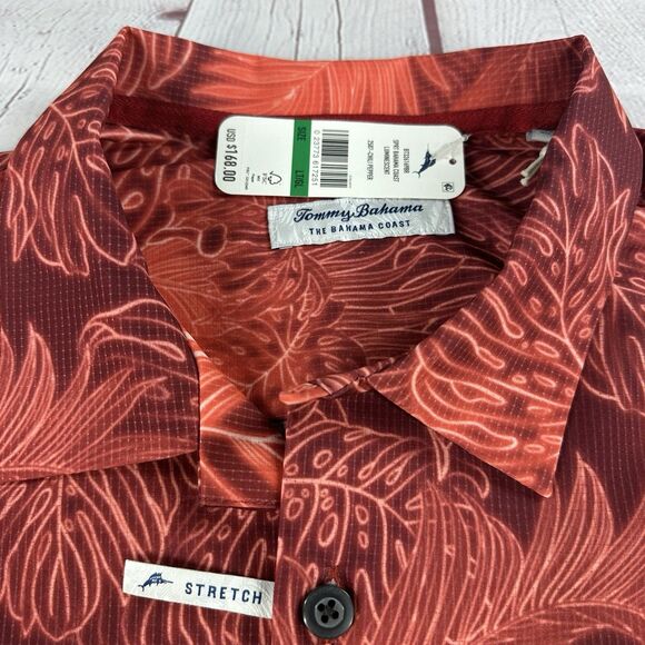 NWT Tommy Bahama LT Bahama Coast Hawaiian Shirt Chili Pepper Island Zone $168 - Picture 5 of 12